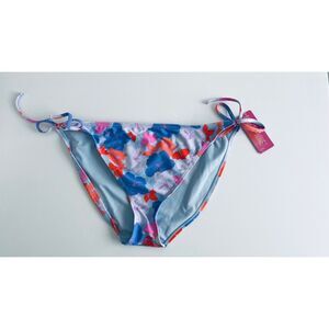 Juniors' Ninety-Nine Degrees Tropical Side-Tie Hipster Swim Bikini Bottoms